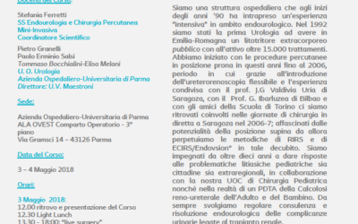 Corso avanzato di Endourologia per il trattamento della Calcolosi Urinaria